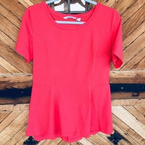 Isaac Mizrahi peplum top